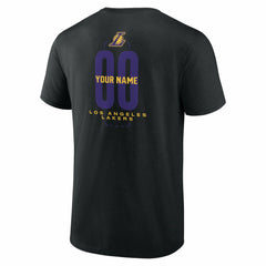 Los Angeles Lakers Center Court Name & Number Custom T-Shirt