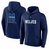 Minnesota Timberwolves Center Court Name & Number Custom Hoodie
