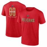 New Orleans Pelicans Center Court Name & Number Custom T-Shirt