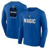 Orlando Magic Center Court Name & Number Custom Long Sleeve T-Shirt
