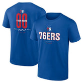 Philadelphia 76ers Center Court Name & Number Custom T-Shirt