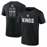 Sacramento Kings Center Court Name & Number Custom T-Shirt