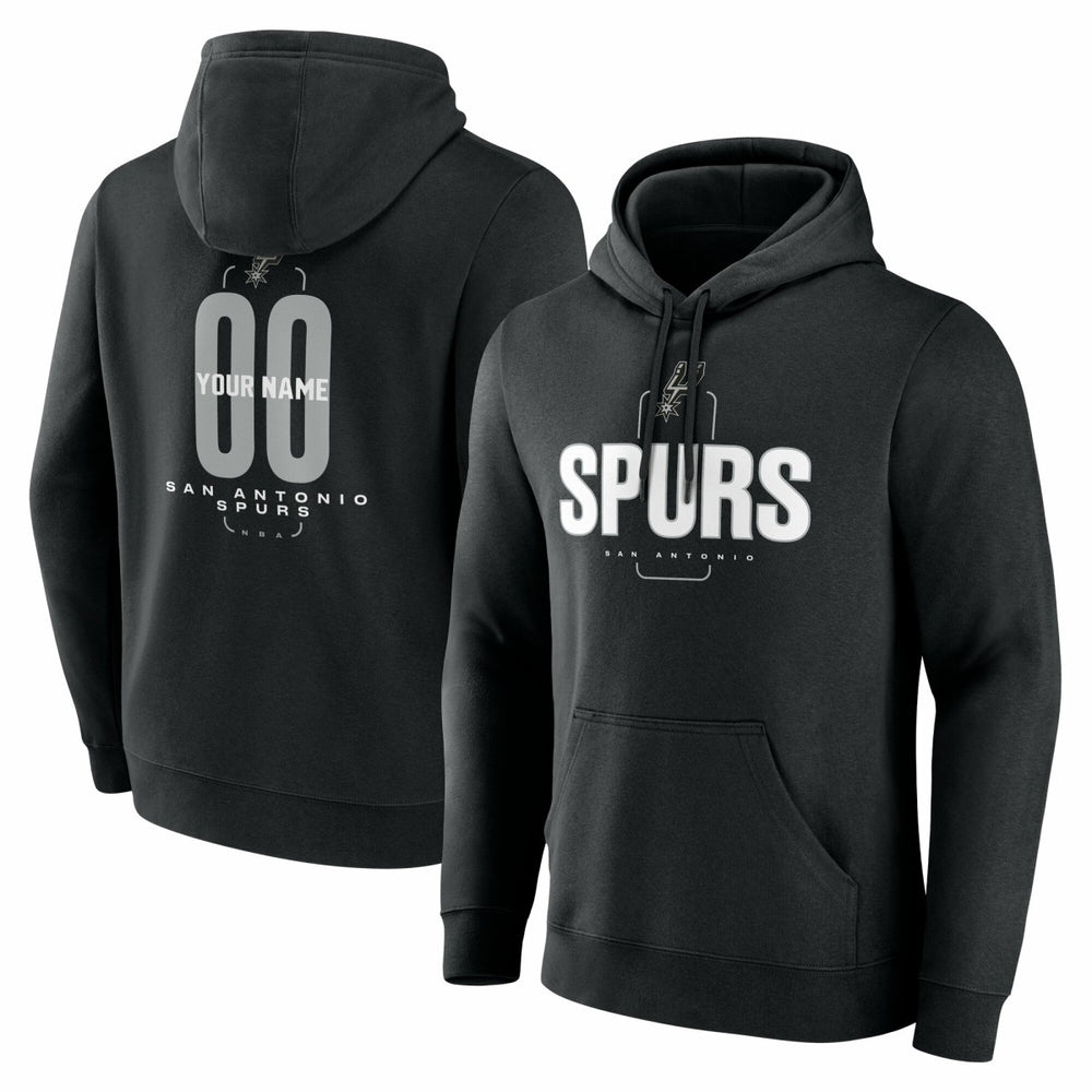 San Antonio Spurs Center Court Name & Number Custom Hoodie