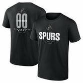 San Antonio Spurs Center Court Name & Number Custom T-Shirt