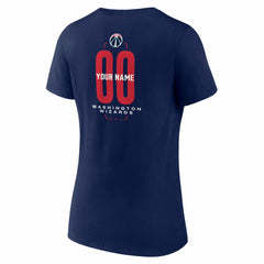 Washington Wizards Women's Center Court Name & Number Custom V-Neck T-Shirt