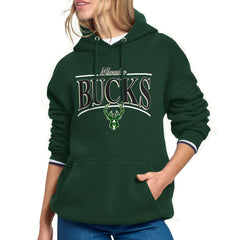 Milwaukee Bucks Starter Women's Arch Stripe Fleece Hoodie