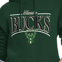 Milwaukee Bucks Starter Women's Arch Stripe Fleece Hoodie