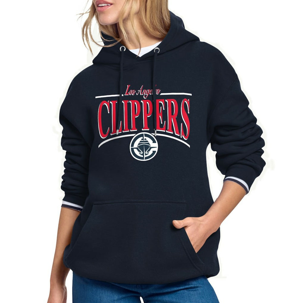 LA Clippers Starter Women's Arch Stripe Fleece Hoodie