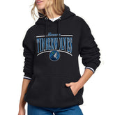 Minnesota Timberwolves Starter Women's Arch Stripe Fleece Hoodie
