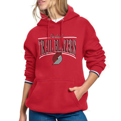 Portland Trail Blazers Starter Women's Arch Stripe Fleece Hoodie