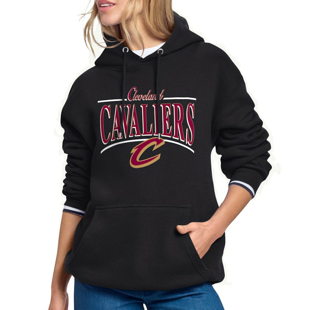 Cleveland Cavaliers Starter Women's Arch Stripe Fleece Hoodie sale