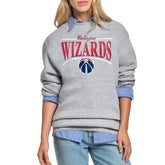 Washington Wizards Starter Women's Arch Stripe Fleece Crewneck Sweatshirt