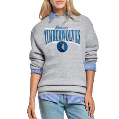 Minnesota Timberwolves Starter Women's Arch Stripe Fleece Crewneck Sweatshirt