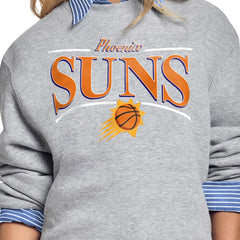 Phoenix Suns Starter Women's Arch Stripe Fleece Crewneck Sweatshirt
