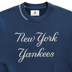 Blue New York Yankees Madhappy Unisex Script Fleece Sweatshirt