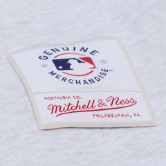 Heather Gray Philadelphia Phillies Mitchell & Ness Women's Script Cropped Boxy T-Shirt