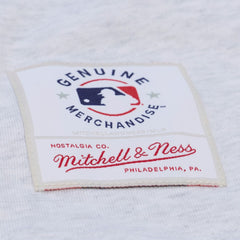 Heather Gray Atlanta Braves Mitchell & Ness Women's Script Cropped Boxy T-Shirt