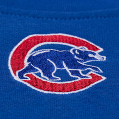 Royal Chicago Cubs Mitchell & Ness Women's Script Sweatshirt
