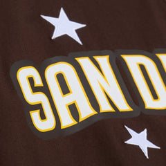 Brown San Diego Padres Mitchell & Ness Women's Pep Rally Cropped Boxy T-Shirt