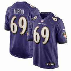 Josh Tupou Team Game Jersey - Baltimore Ravens Jerseys