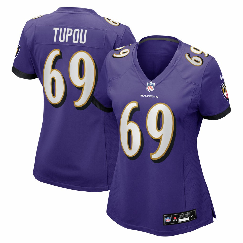Josh Tupou Women's Team Game Jersey - Baltimore Ravens Jerseys