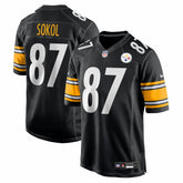 Matt Sokol Team Game Jersey - Pittsburgh Steelers Jerseys