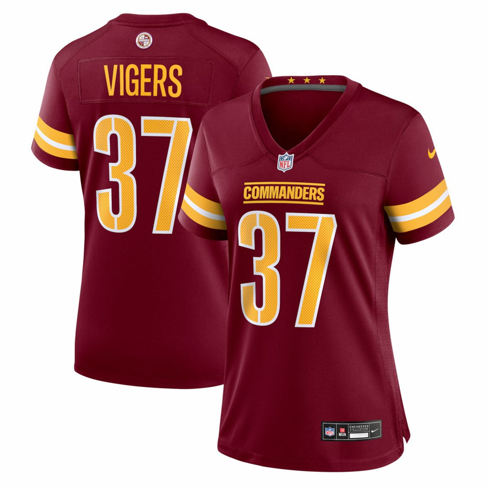 Car'lin Vigers Women's Team Game Jersey - Washington Commanders Jerseys