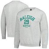 Heather Gray Cal Raleigh MLBPA BreakingT Unisex Player Name & Number Sweatshirt