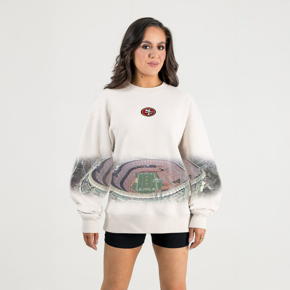 Gameday Couture Women's Power Move Stadium Premium Drop Shoulder Sweatshirt - San Francisco 49ers Sweatshirts