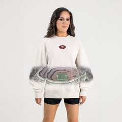 Gameday Couture Women's Power Move Stadium Premium Drop Shoulder Sweatshirt - San Francisco 49ers Sweatshirts