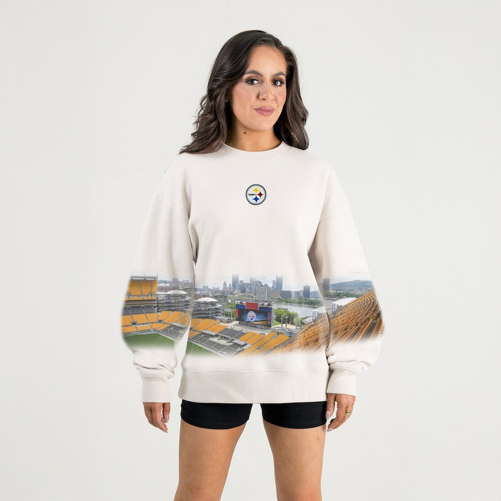 Gameday Couture Women's Power Move Stadium Premium Drop Shoulder Sweatshirt - Pittsburgh Steelers Sweatshirts