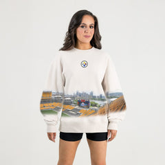 Gameday Couture Women's Power Move Stadium Premium Drop Shoulder Sweatshirt - Pittsburgh Steelers Sweatshirts