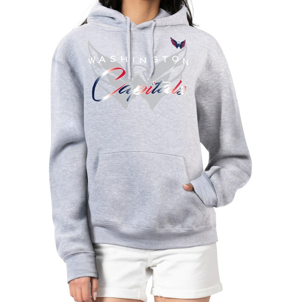 NHL Washington Capitals G-III 4Her by Carl Banks Women's Shadow Logo Fleece Hoodie