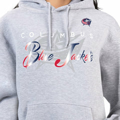 NHL Columbus Blue Jackets G-III 4Her by Carl Banks Women's Shadow Logo Fleece Hoodie