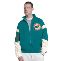 Starter The Gust Full-Zip Hooded Jacket - Miami Dolphins Jackets