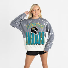 Gameday Couture Women's Arch Rivals Faded Wash Sweatshirt - Jacksonville Jaguars Sweatshirts