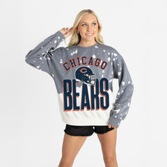 Gameday Couture Women's Arch Rivals Faded Wash Sweatshirt - Chicago Bears Sweatshirts
