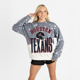 Gameday Couture Women's Arch Rivals Faded Wash Sweatshirt - Houston Texans Sweatshirts