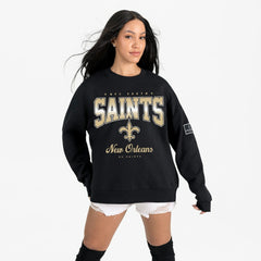 Gameday Couture Women's Powerhouse Play Premium Fleece Sweatshirt - New Orleans Saints Sweatshirts