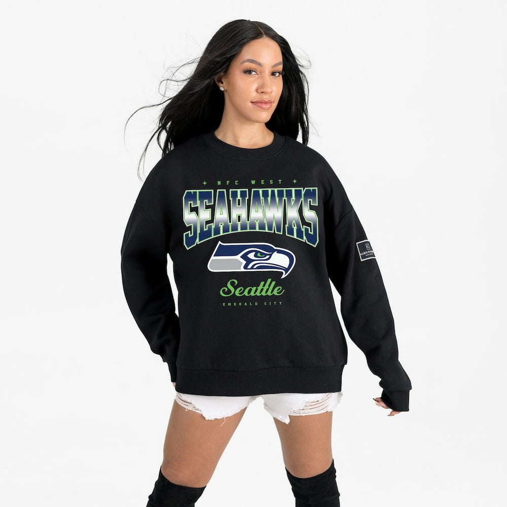 Gameday Couture Women's Powerhouse Play Premium Fleece Sweatshirt - Seattle Seahawks Sweatshirts