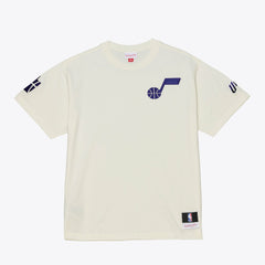 Mitchell & Ness Utah Jazz Hardwood Classics Chainstitch Premium T-Shirt