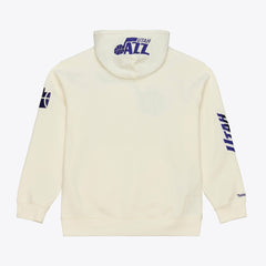 Mitchell & Ness Utah Jazz Hardwood Classics Chainstitch Premium Fleece Hoodie