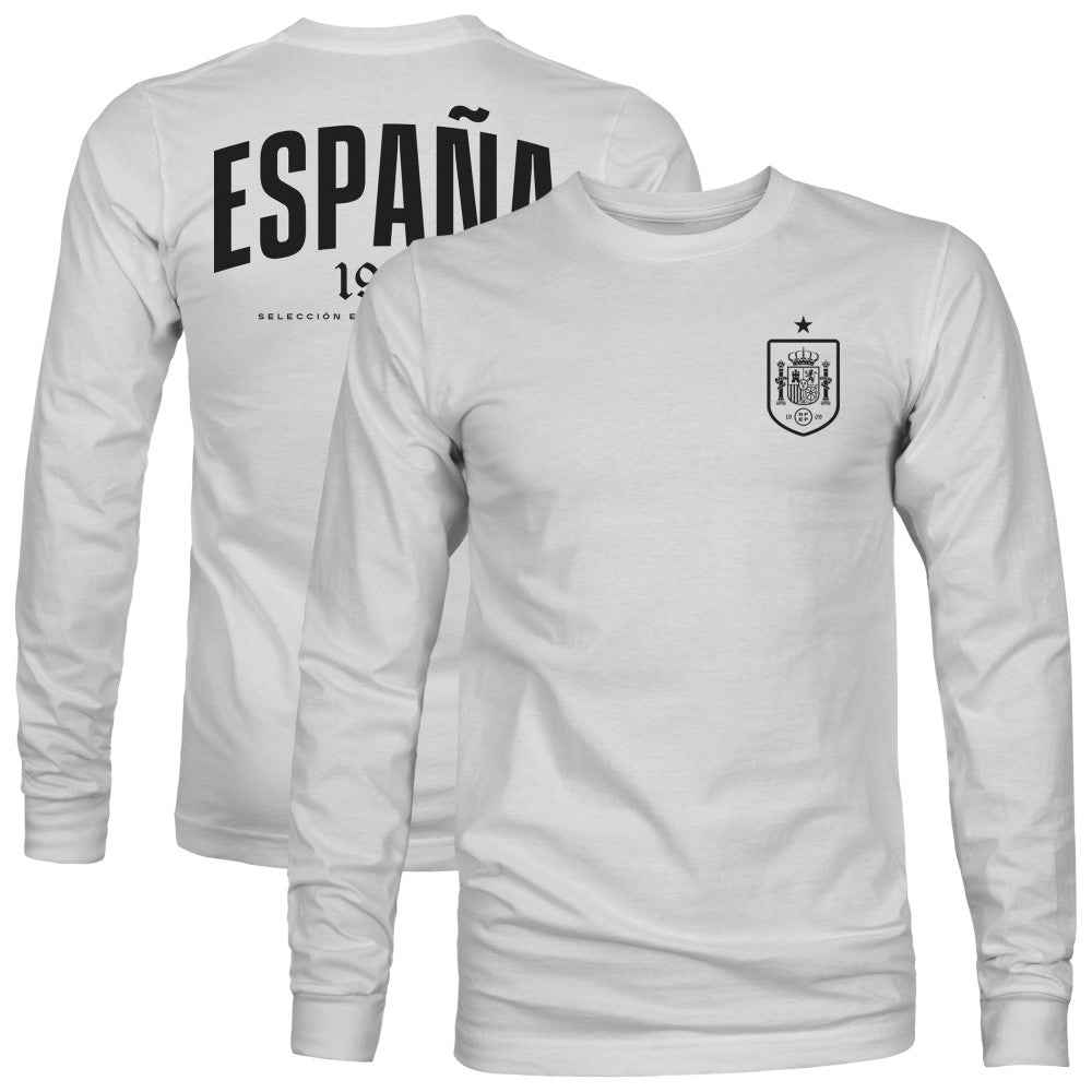 Spain National Team 1863FC Back Team Arch Long Sleeve T-Shirt