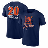 Navy Spencer Torkelson Detroit Tigers Fastball Player Name & Number T-Shirt