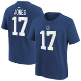 Daniel Jones Youth Player Name & Number T-Shirt - Indianapolis Colts T-shirts