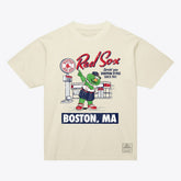 Cream Boston Red Sox Mitchell & Ness Deli T-Shirt