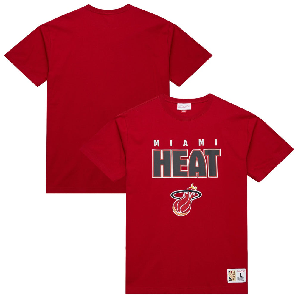 Mitchell & Ness Miami Heat Hardwood Classics Throw It Back Premium T-Shirt