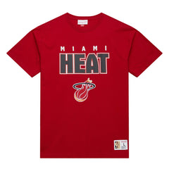 Mitchell & Ness Miami Heat Hardwood Classics Throw It Back Premium T-Shirt