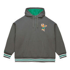 Mitchell & Ness Milwaukee Bucks Throw It Back Quilted Fleece Quarter-Zip Hoodie