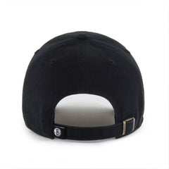 47 brand Brooklyn Nets '47 Black on Black Clean Up Adjustable Hat